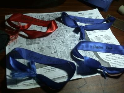 J.E.N. Ribbons and Map