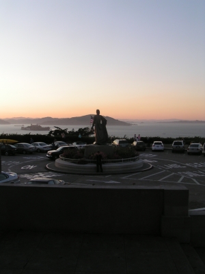 At the top of Coit Tower At the top of Coit Tower