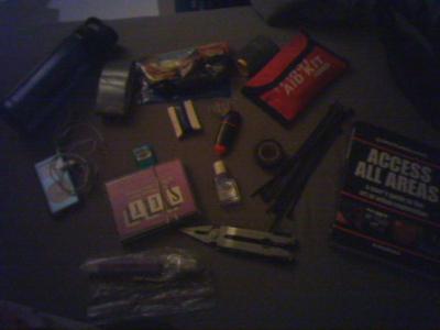 My pack going into the night