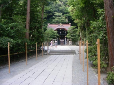 Leading to a little forested temple. Leading to a little forested temple.