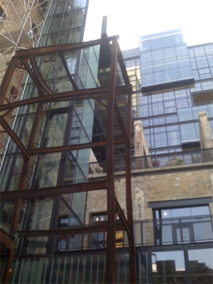 Glass elevator