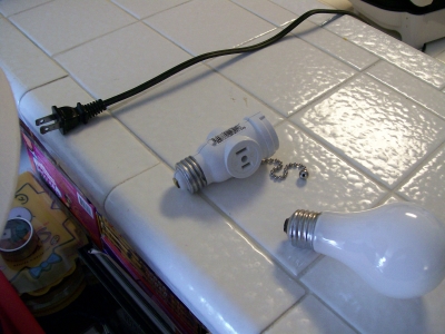 Grill Cord, Lightbulb, and Bulb Outlet Adapter