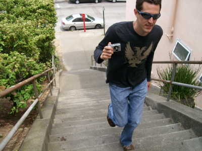 A walking portion
