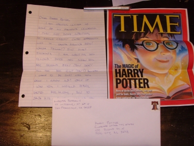 Letter, Picture (to be signed), & Envelope