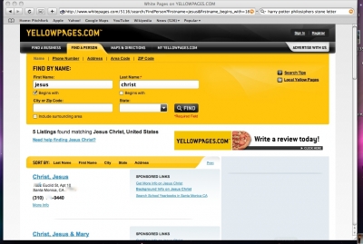 Jesus Christ on YellowPages.com