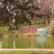 The blue thing, not the duck