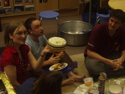 Food and sitting on the floor. Food and sitting on the floor.
