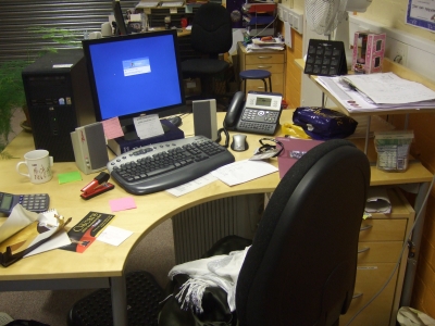 Jojo's desk.