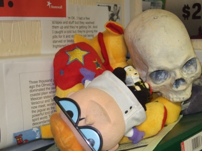 Dexter, Camel, Nunzilla, Skull, Elephant and Patty.
