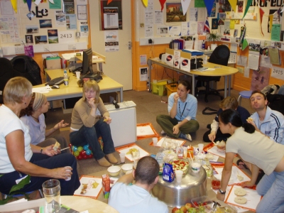 Look how festive our office looks... Look how festive our office looks...