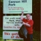 Ben at the gate to Canon Hill Park