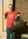 Ben with a bag full of boats.