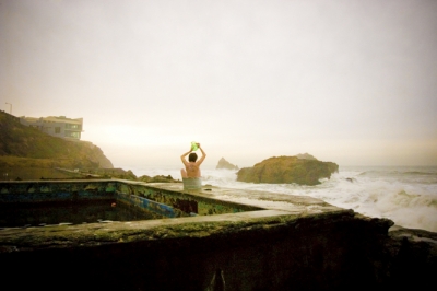 Bathing at Sutro Baths