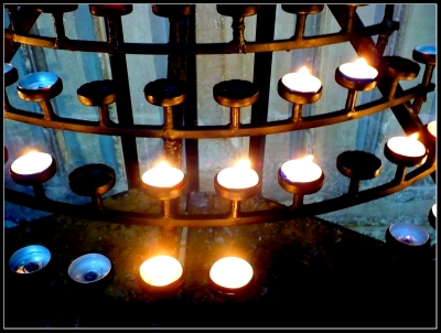 Standing by to light a candle in rememberence 