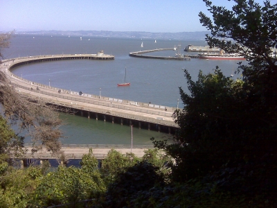 view from the battery