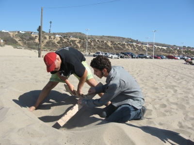 Lincoln and Teddy dig their graves.