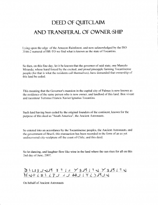Deed of quitclaim scan