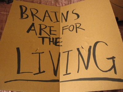 BRAINS ARE FOR THE LIVING