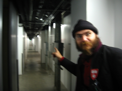 Behind the second floor