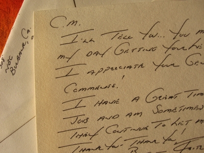 From the man himself!