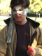 Ari dons his mask...