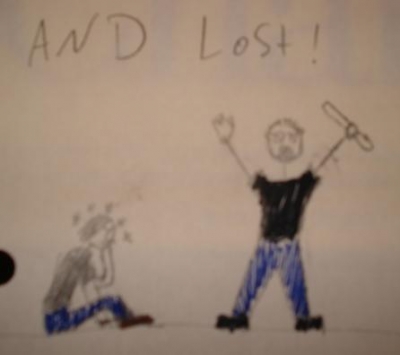 AND LOST! AND LOST!