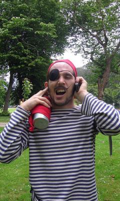 You'll have to speak up.  I be on a cellularrrrrrrr phone.