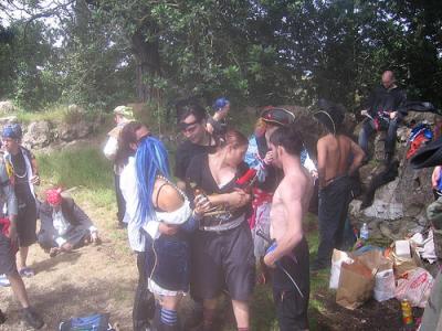 enjoyin' the fruits of our plunder at the secret pirate hideout