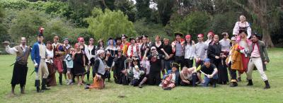 the entire crew -- what an orderly bunch!