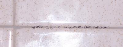 You want the grout?  You want the grout?!  YOU CAN'T HANDLE THE GROUT!!