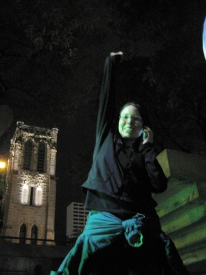 Indy at Checkpoint 6.  Victorious.