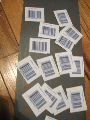 separated barcodes in all their codenous glory.