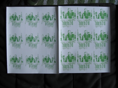 my first two imperfect attempts at printing transfers