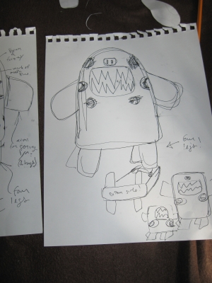 trying to figure out where the eyes go