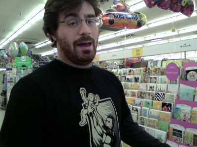 he has his professor face on.