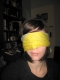 Blindfolded & ready for doodling.