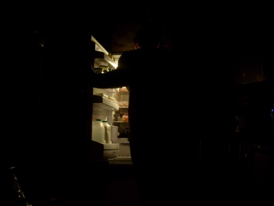 Me getting milk from fridge Me getting milk from fridge