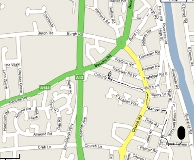 Path to Somerfield (Supermarket)