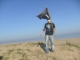 Flag wielding
