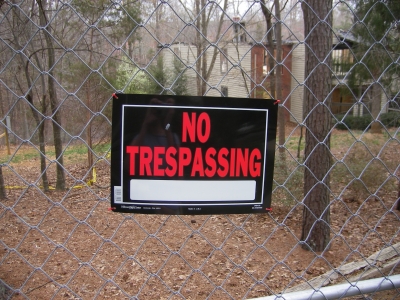 No Trespassing No Trespassing