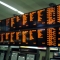 Communication- departures/arrivals board at Birmingham New Street station Communication- departures/arrivals board at Birmingham New Street station