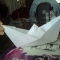 The origami boat The origami boat