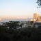 the bay bridge from the coit tower