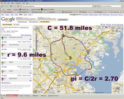 Baltimore Beltway Pi Calculation