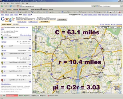 DC Beltway Pi Calculation