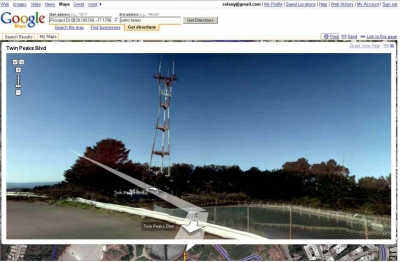 Street View of Sutro Tower