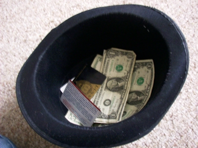 Filled with cash!