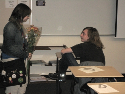 Even people who sit weird like flowers!