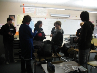 A bunch of wild HIGH SCHOOL STUDENTS appear!