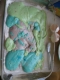 Blue and green: In.